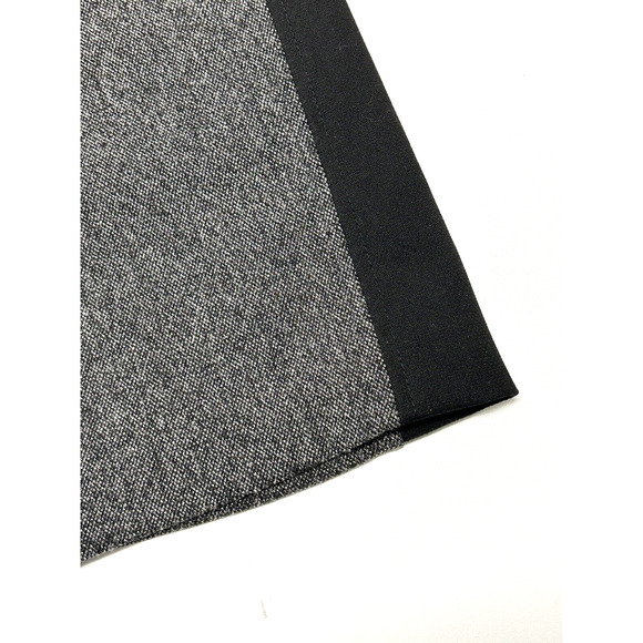 Rebecca Taylor Skirt Womens Size 4 Gray & Black Colorblock Panel Combo Woven - Picture 5 of 8